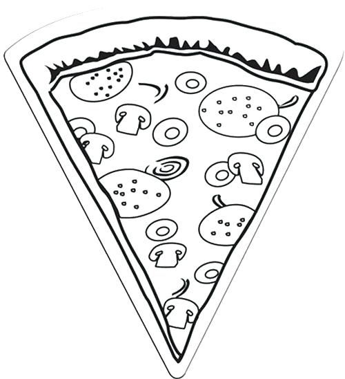 500x548 Pizza Coloring Page Pizza Coloring Pages Pizza Ingredients