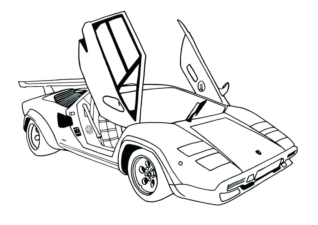 1024x724 Outstanding Supercar Coloring Pages Picture Collection