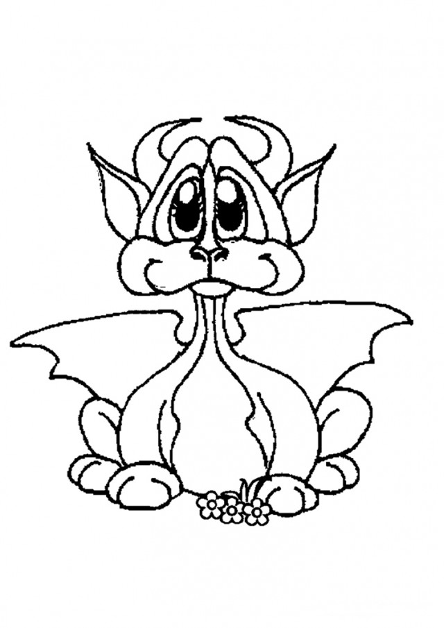 640x905 Get Cute Baby Dragon Coloring Pages Coloring Pages