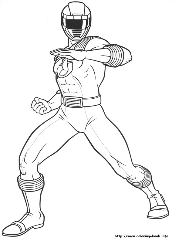 567x794 Power Rangers Coloring Picture
