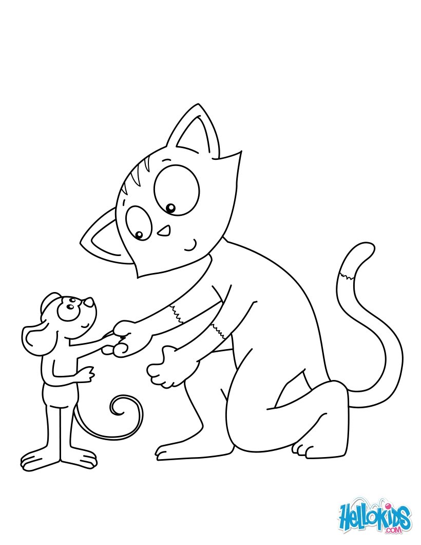 820x1060 Insider Cat And Mouse Coloring Pages Friends Hellokids Com