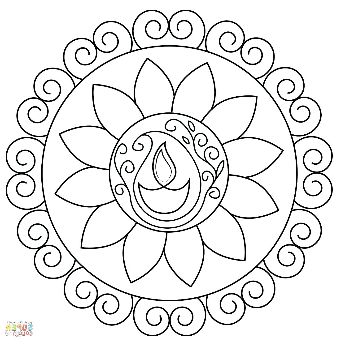 1442x1448 Inspiration Coloring Page Rangoli Coloring Pages Designs Printable