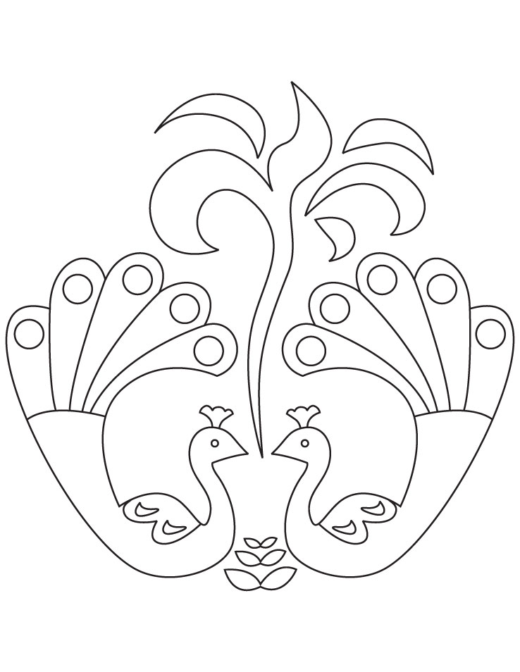 738x954 Rangoli Coloring Pages