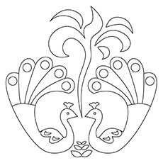 Rangoli Designs Coloring Pages