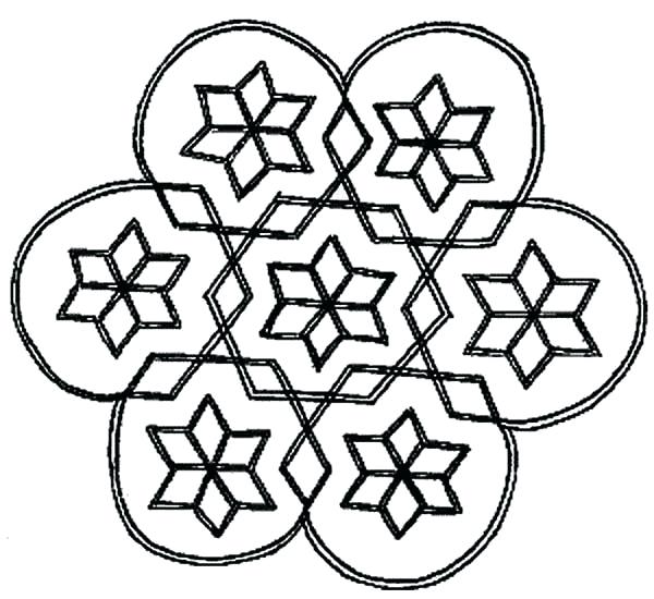 600x550 Rangoli Coloring Pages Rangoli Designs Printable Coloring Pages