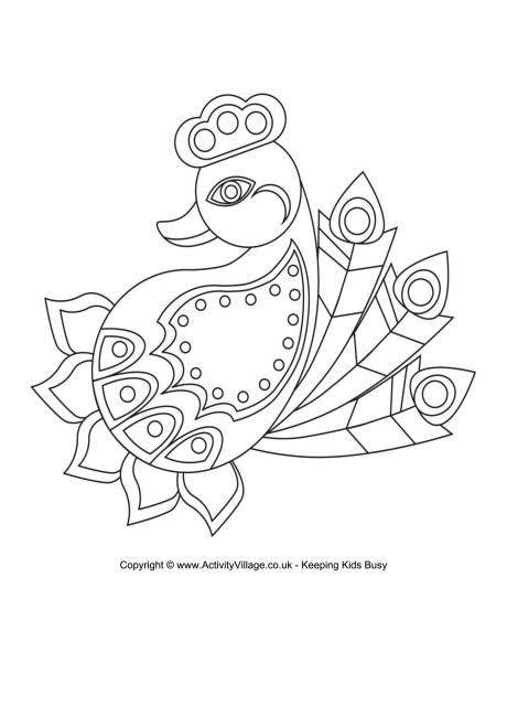 460x650 Rangoli Designs Coloring Pages