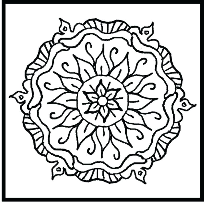 851x850 Coloring Pages Five Colouring Pages Printable Digital Sheets