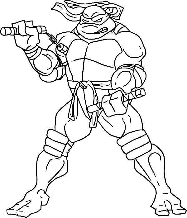 600x700 Teenage Mutant Michelangelo Ninja Turtles Coloring Sheets