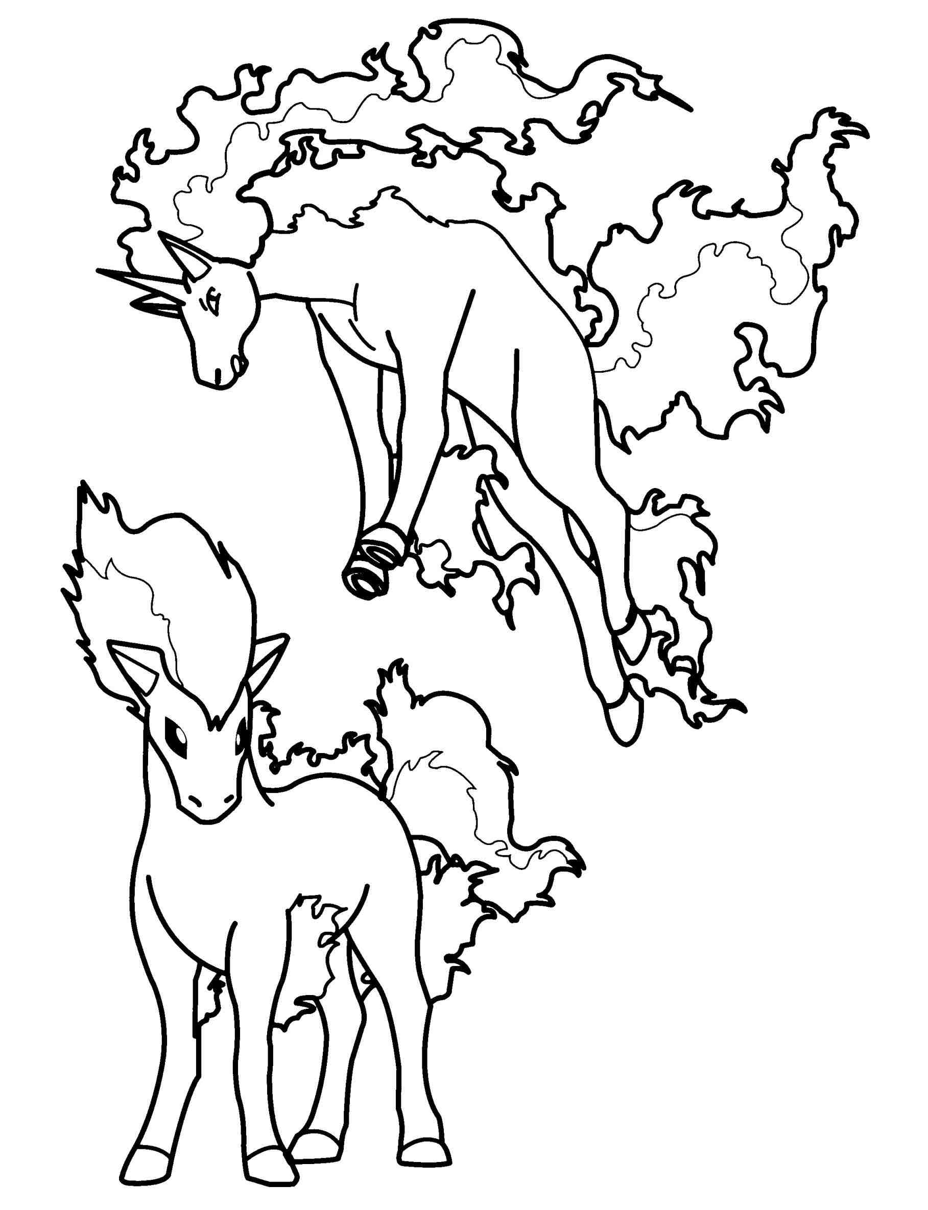 1817x2370 Rapidash Coloring Page Web Coloring Pages