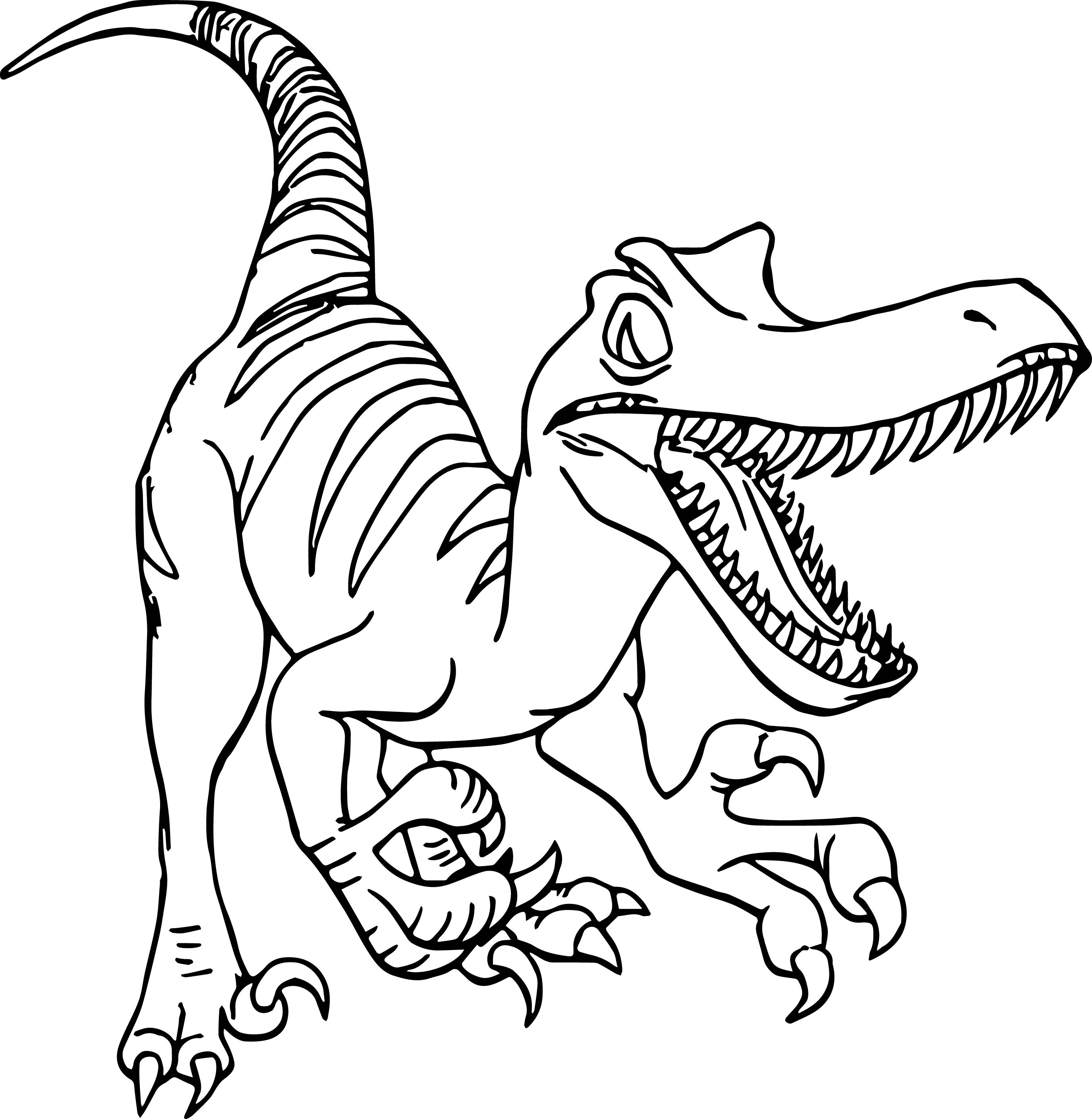Raptor Dinosaur Coloring Pages