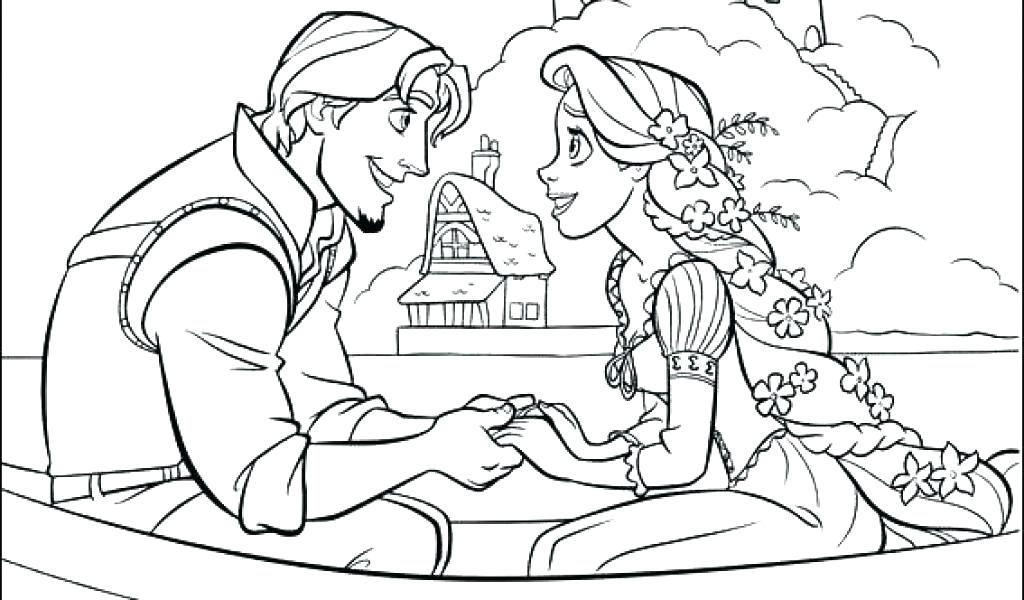 1024x600 Tangled Color Pages Coloring Online Free Printable For Kids
