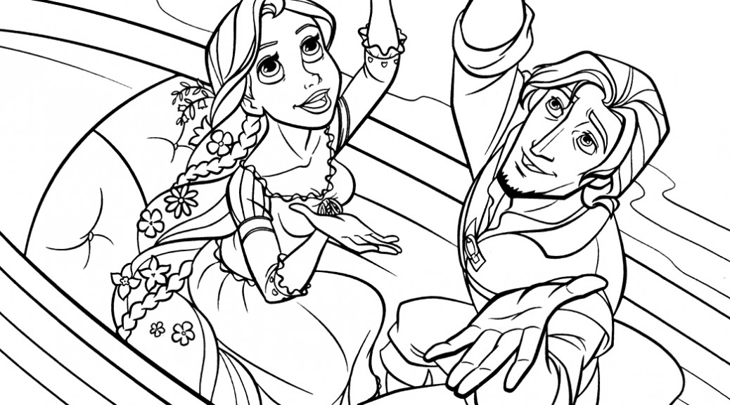 1038x576 Tangled Coloring Pages 360coloringpages