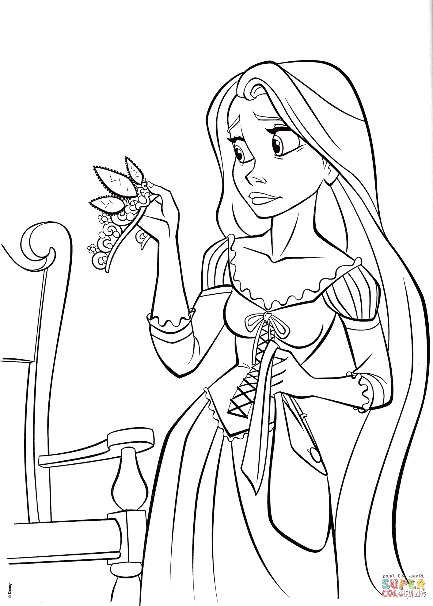 1413x1977 Disney Baby Rapunzel Coloring Pages Beautiful