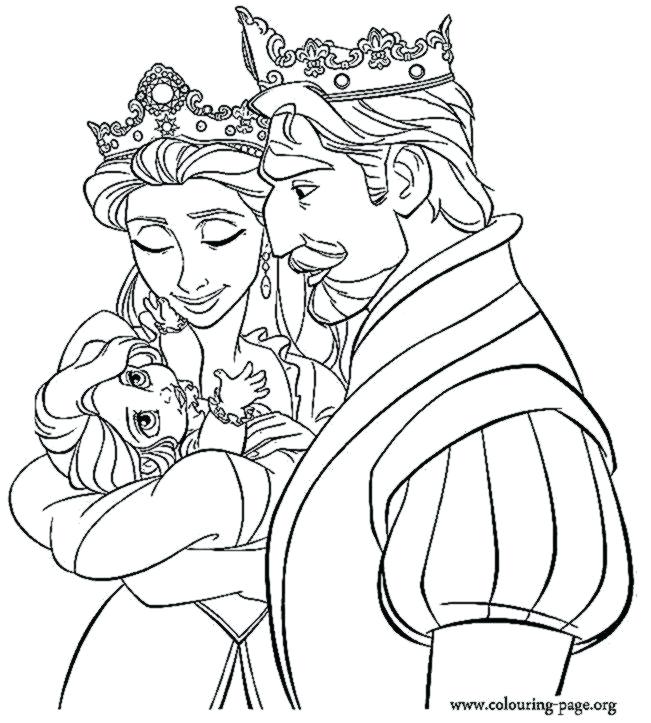 651x723 Free Rapunzel Coloring Pages
