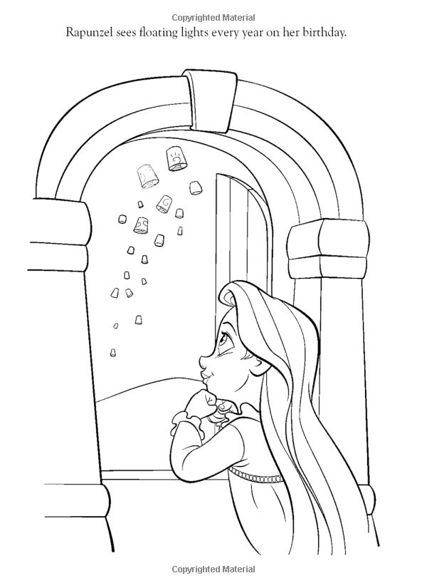 600x825 The Best Disney Tangled Rapunzel Coloring Pages Colorear