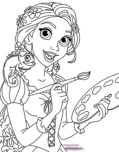 Rapunzel Coloring Pages