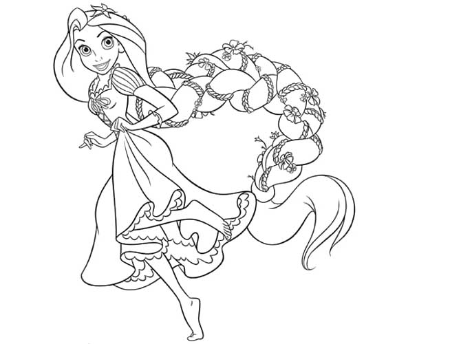 670x500 Rapunzel Color Pages Cool Coloring 78 For Free Book