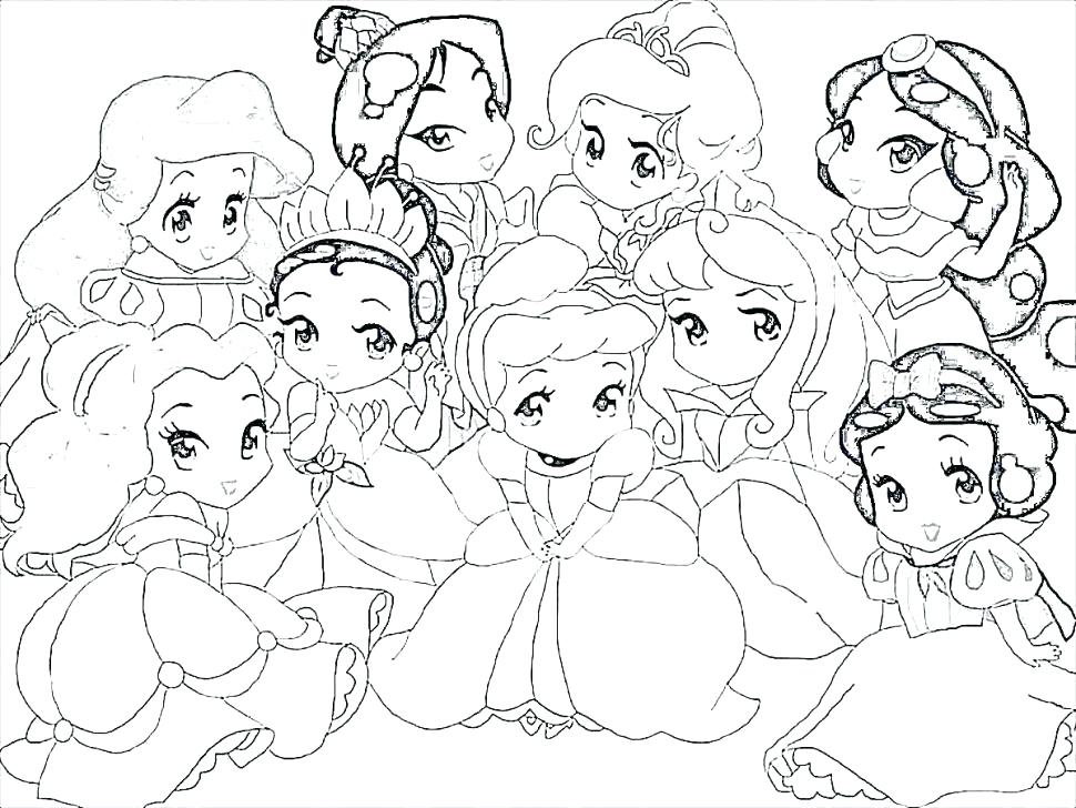 970x728 All Princess Coloring Pages Free Princess Coloring Pages Princess