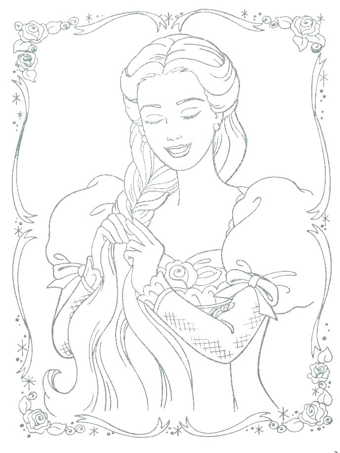 688x915 Tangled Color Pages
