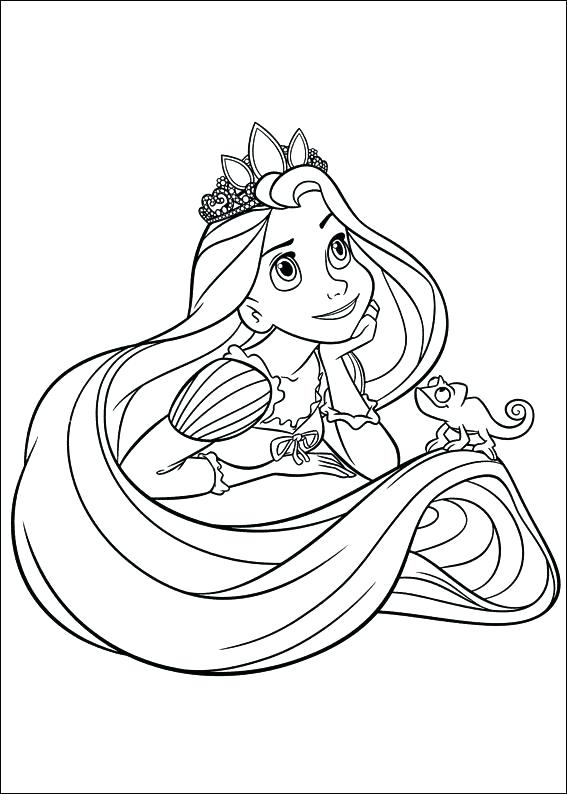 567x794 Rapunzel Printable Coloring Pages Free Barbie As Colouring Pages