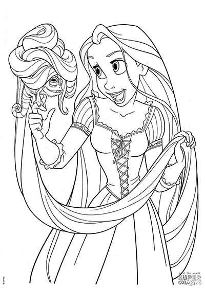 Rapunzel Tangled Coloring Pages