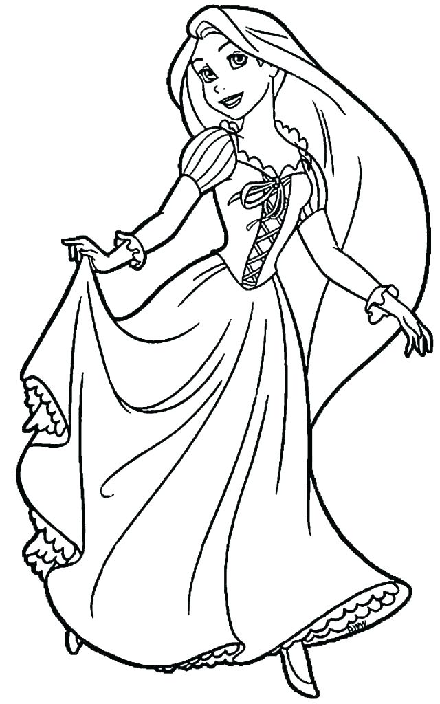 640x1024 Rapunzel Coloring Pages To Print Printable Including Colouring