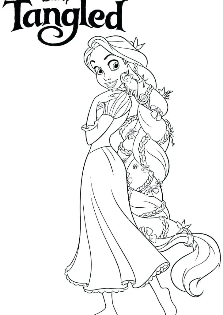 728x1024 Rapunzel Tangled Coloring Pages Printable From Page Free Brilliant
