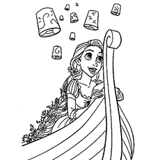 230x230 Tangled Coloring Pages