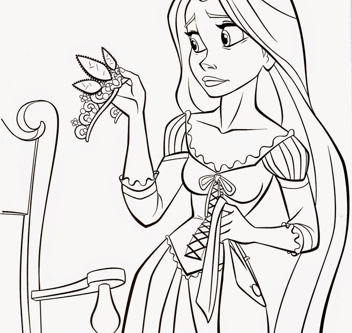 1144x1080 Princess Rapunzel Coloring Pages Tangled Printable General Disney