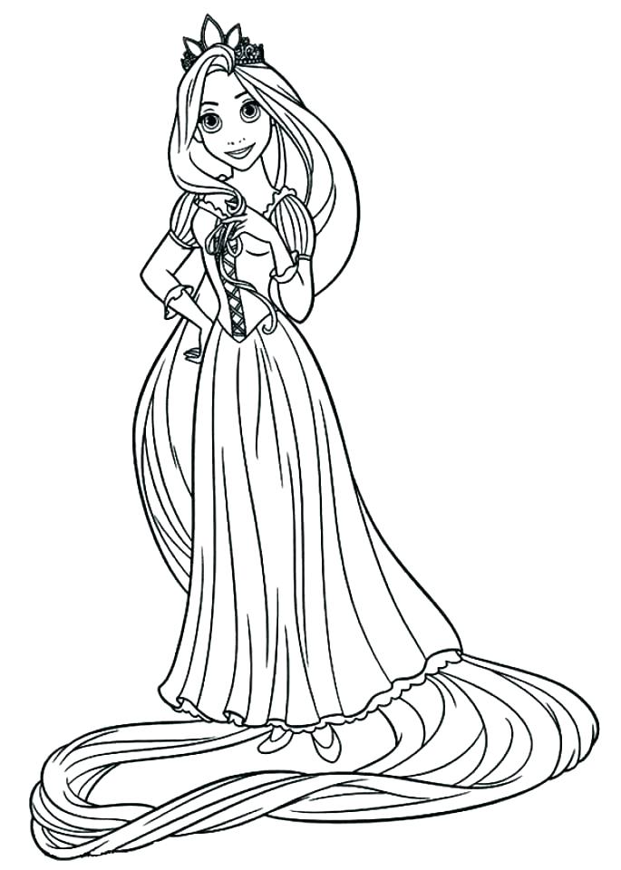 685x960 Rapunzel Color Pages Coloring Pages Best Pictures Combing Hair