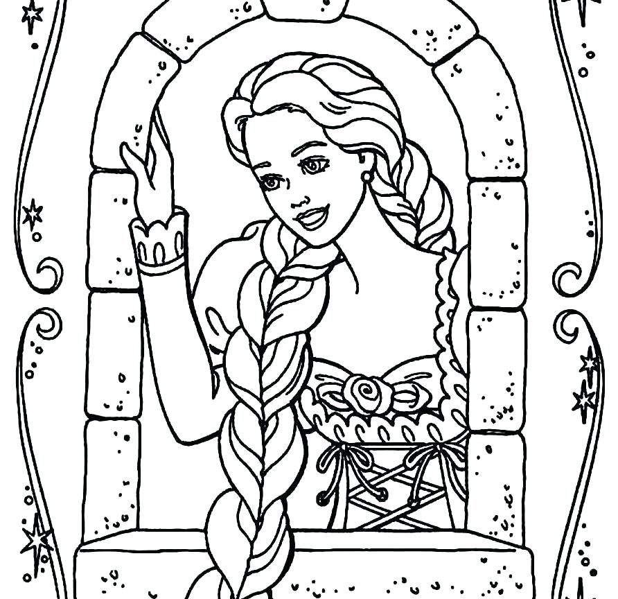 892x864 Rapunzel Coloring Page Coloring Pages To Print Brilliant Tangled