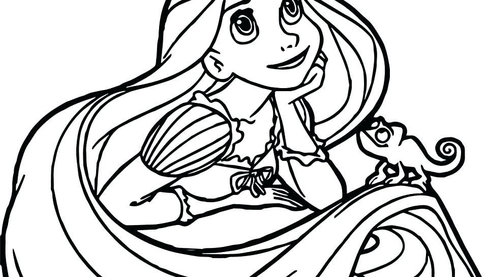 960x544 Rapunzel Tower Coloring Page