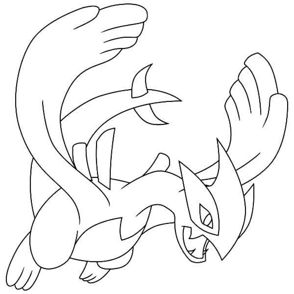 1024x1024 Daring Shadow Lugia Coloring Page Attractive Pokemon Ex Pages