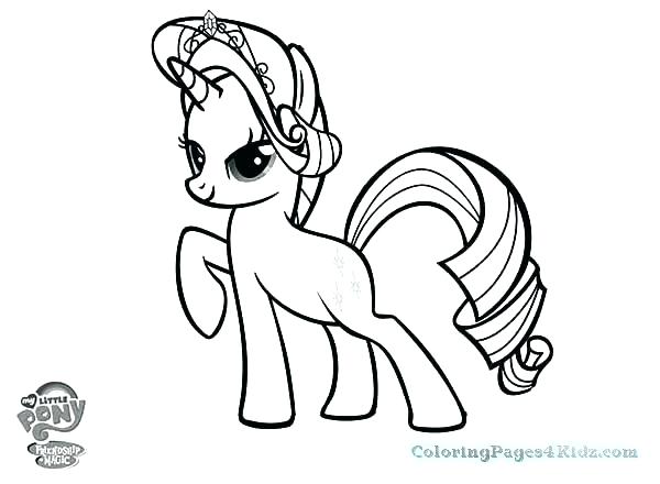 600x440 Rarity Coloring Pages Cliptext.co
