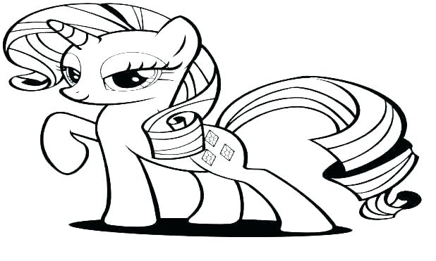 618x371 My Little Pony Coloring Pages Rarity Printable My Little Pony