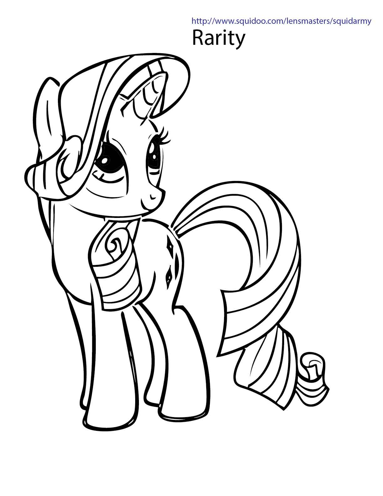 1224x1584 My Little Pony Rarity Coloring Pages