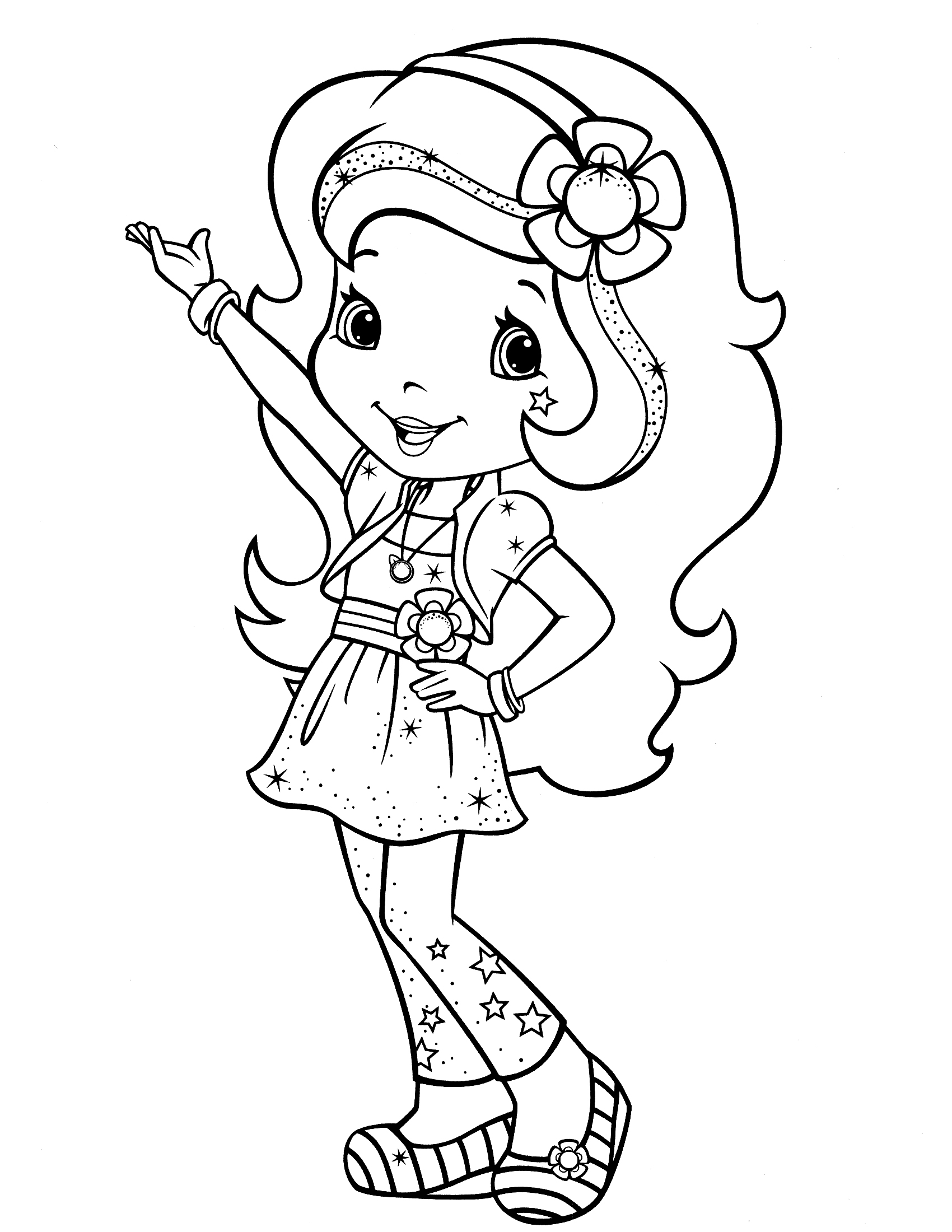 1700x2200 Stawberry Shortcake Coloring Pages 2722073