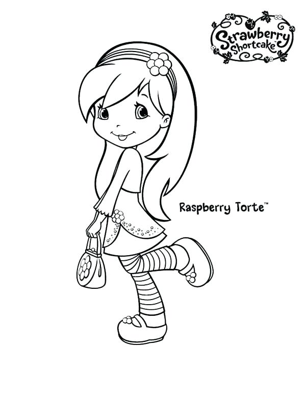 600x776 Raspberry Coloring Page View Larger Strawberry Shortcake Raspberry
