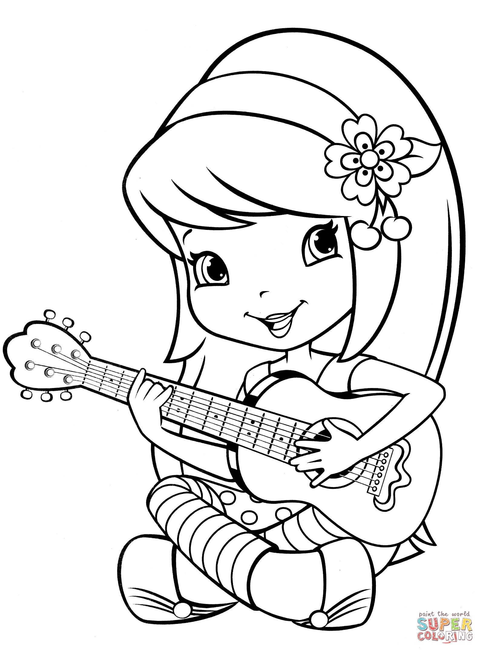 1586x2146 Cherry Jam Coloring Page For Strawberry Shortcake Coloring Page