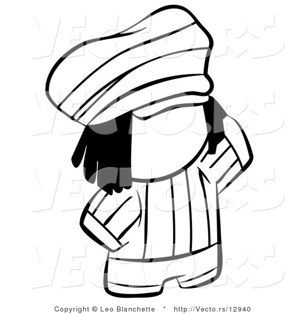 600x620 Vector Of Rasta Person