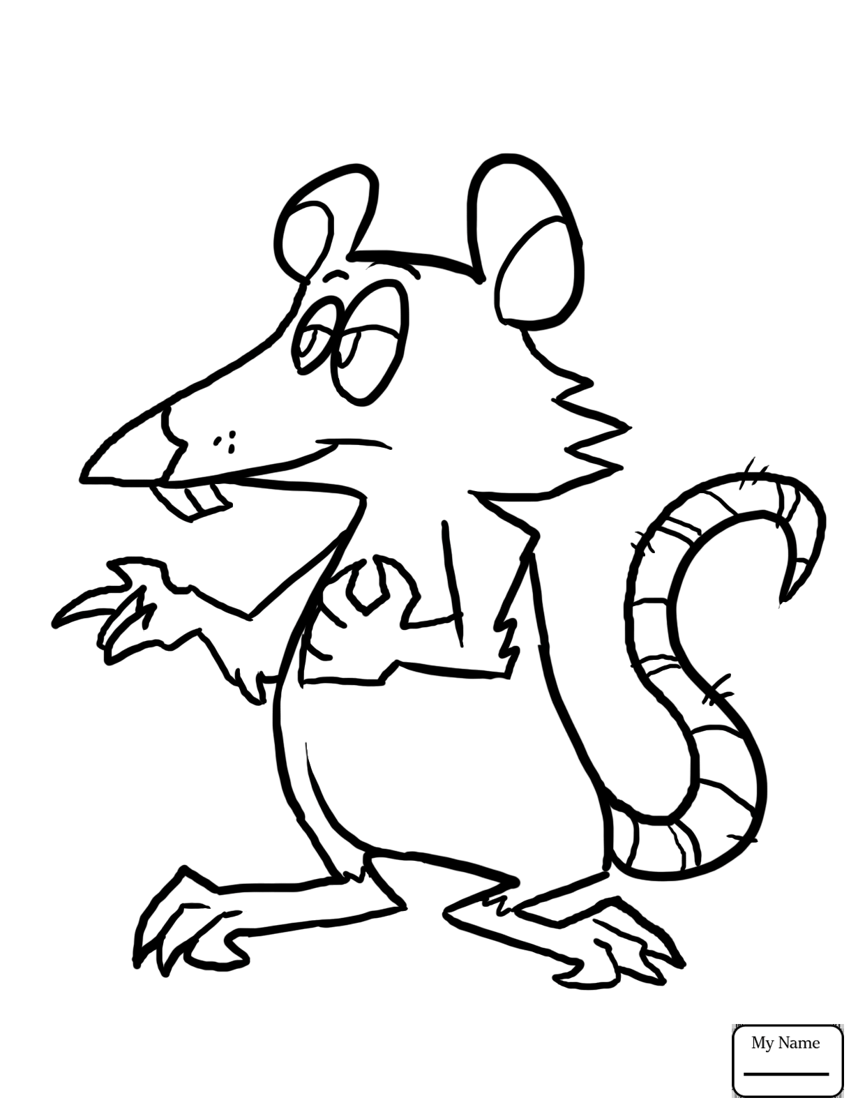 1230x1597 Rat Coloring Pages