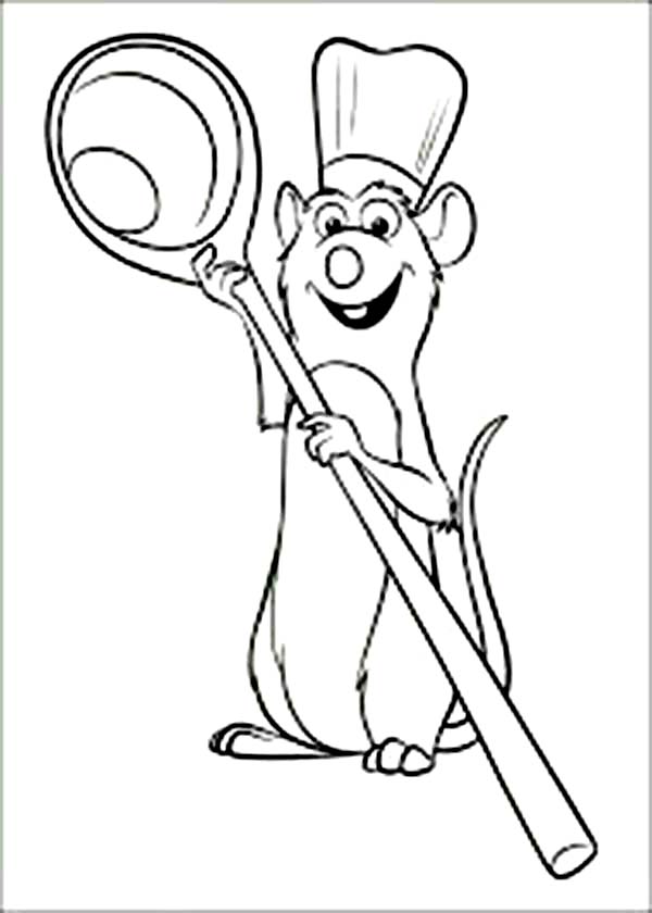 600x840 The Famous Chef Ratatouille Coloring Pages Batch Coloring