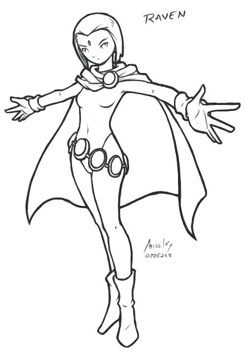 497x712 Teen Titans By On Teen Titans By On Coloring Pages Online