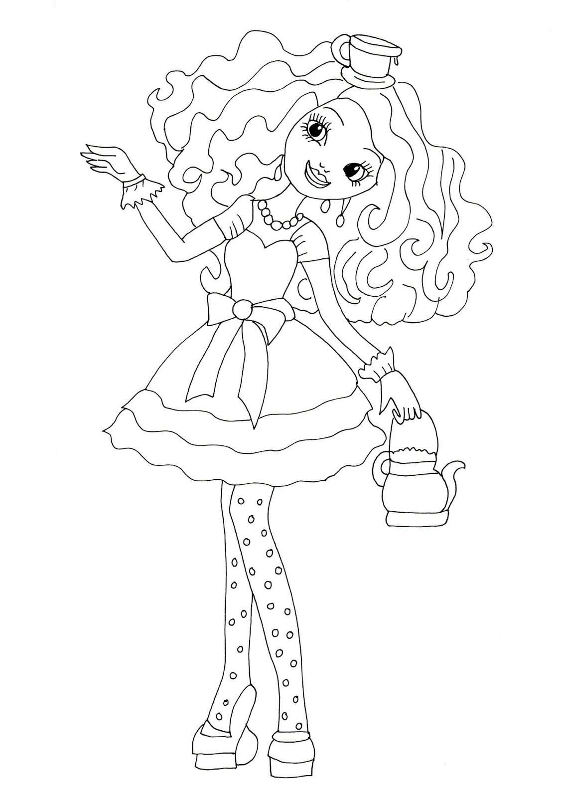 1132x1600 Coloring Pages Raven Queen Best Of Free Printable Ever After High