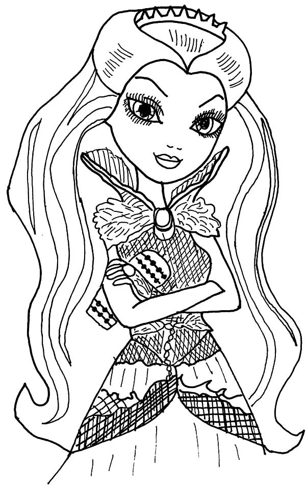 600x968 Coloring Pages Raven Queen Ever After High Download Print
