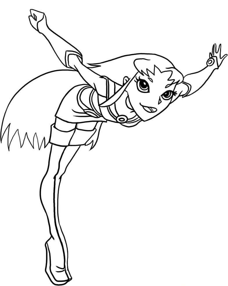 786x984 Starfire Teen Titans Coloring Pages.jpg Coloring 4