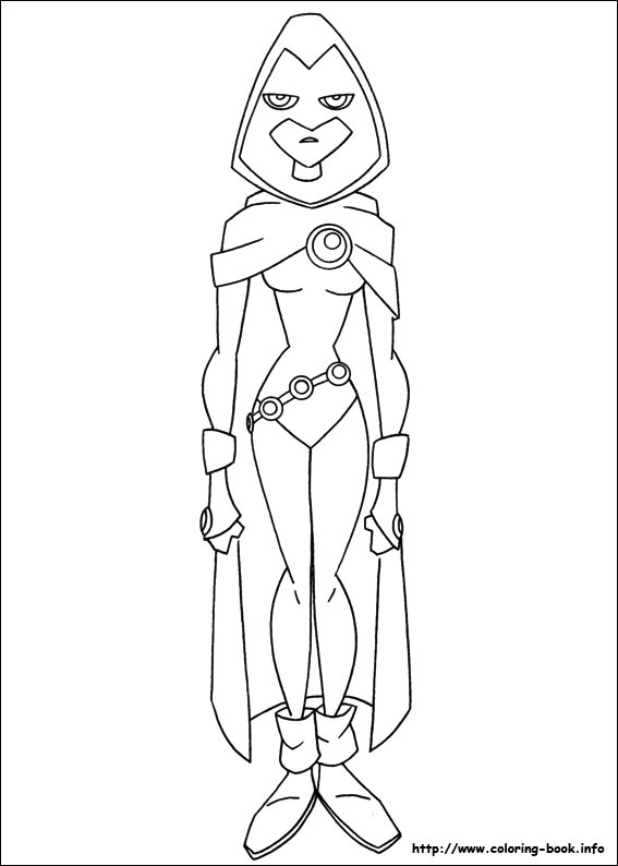 567x794 Teen Titans Go Coloring Pages
