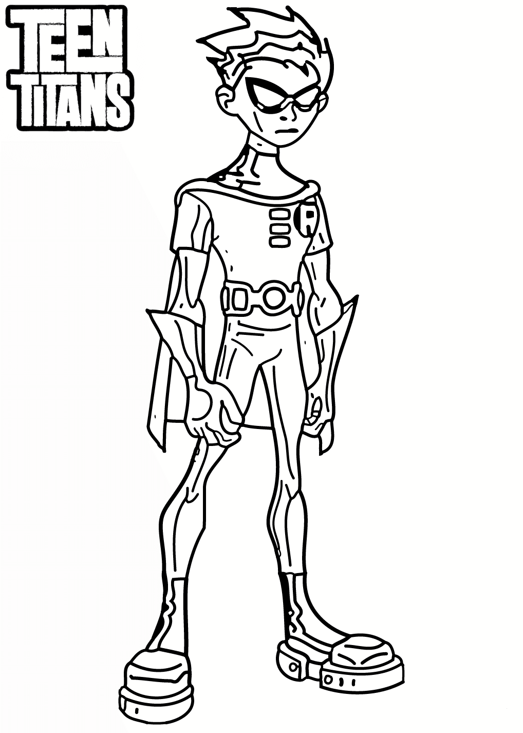 1018x1425 15 Free Printable Teen Titans Coloring Pages