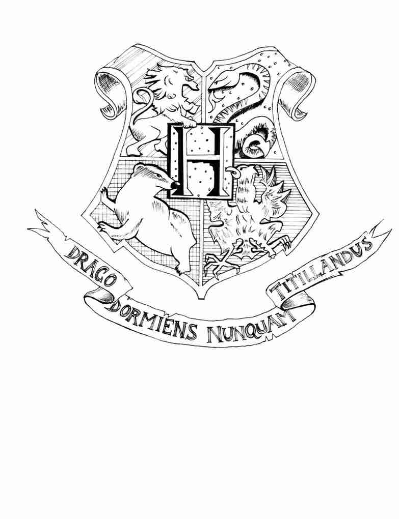 783x1020 Best Of Hogwarts Crest Coloring Page Wallpapers Free Online