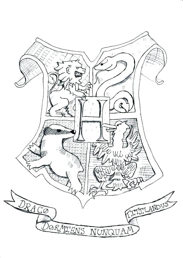 618x871 Coloring Pages Houses Hogwarts Houses Coloring Pages Houses